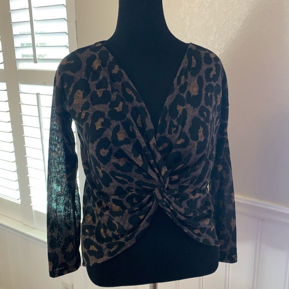 Leopard print crop top